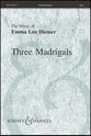 Three Madrigals SATB choral sheet music cover